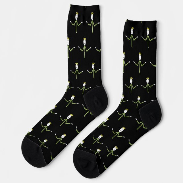 Shruggie Stickman Socks (Left)