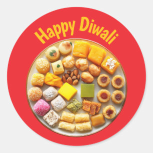 Shubh Deepavali Classic Round Sticker