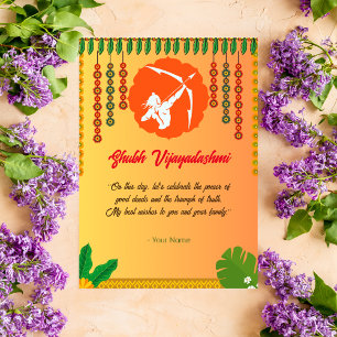Shubh Vijayadashmi Dussehra Card