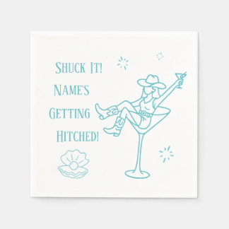 Shuck It! Coastal Cowgirl Bachelorette Napkins