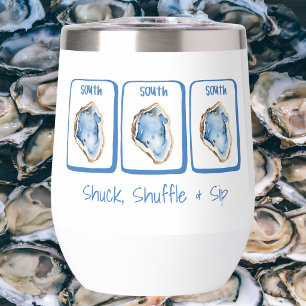 Shuck, Shuffle & Sip Oyster Mahjong Coastal Custom