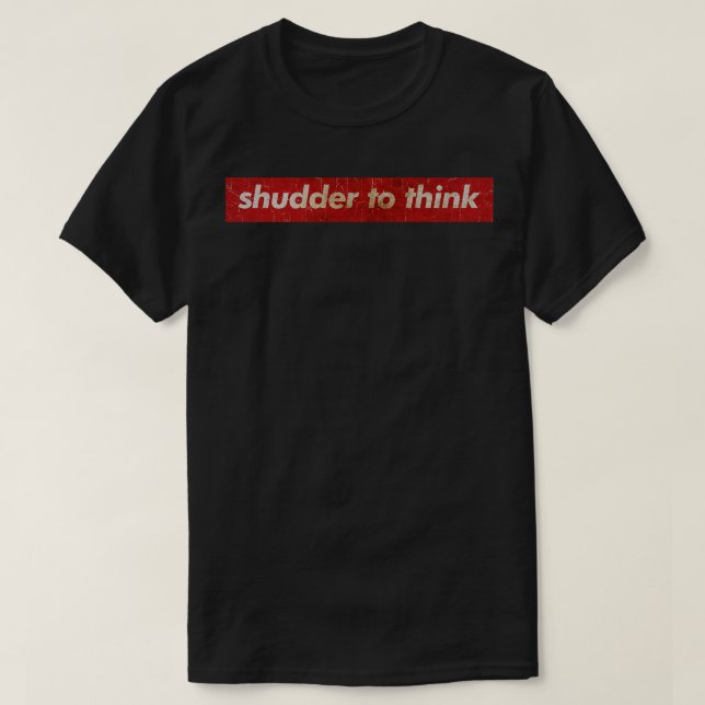 Shudder To Think SIMPLE RED T-Shirt (Design Front)