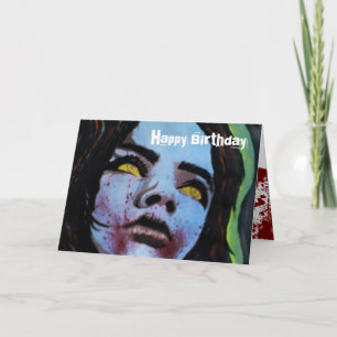 'Shudders Pass in the Night' (Zombie) Birthday Car Card