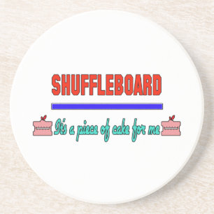 Shuffleboard It's a piece of cake for me Coaster