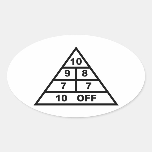 Shuffleboard Oval Sticker (Front)