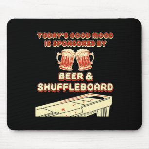 Shuffleboard Player Beer  Mouse Pad