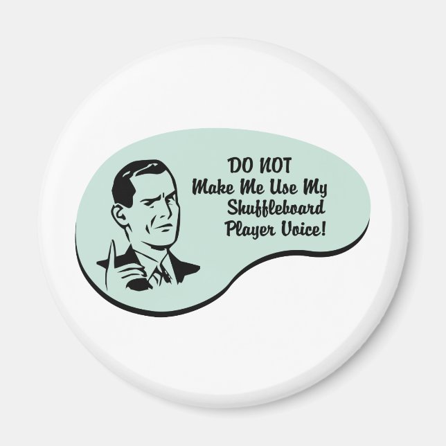 Shuffleboard Player Voice Magnet (Front)