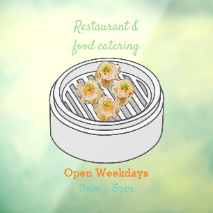 Shumai dim sum cartoon illustration