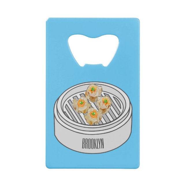 Shumai dim sum cartoon illustration (Front)
