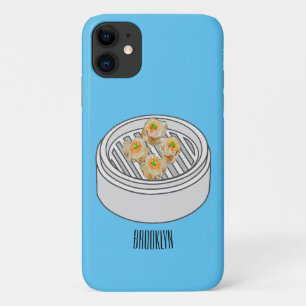 Shumai dim sum cartoon illustration iPhone 11 case
