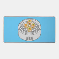Shumai dim sum cartoon illustration