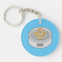 Shumai dim sum cartoon illustration