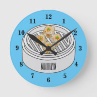 Shumai dim sum cartoon illustration