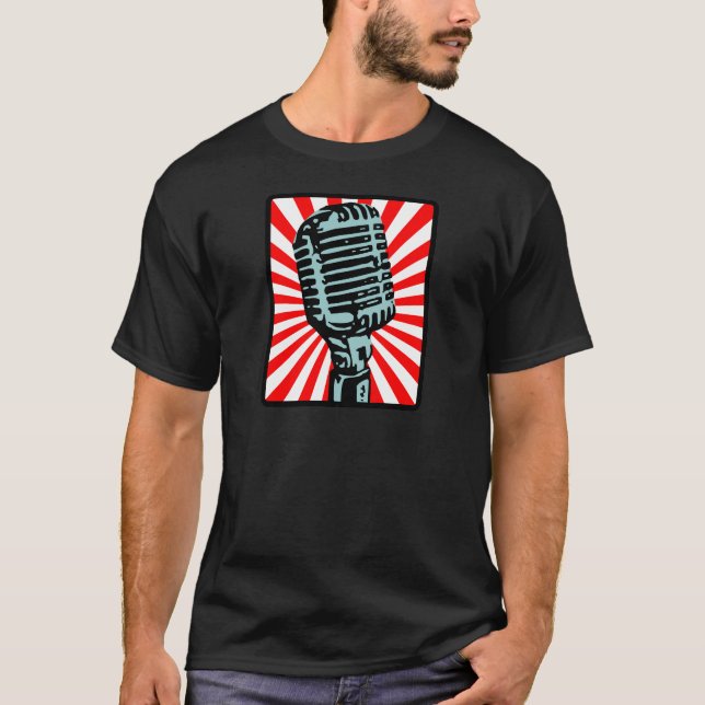Shure 55S Vintage Microphone T-Shirt (Front)