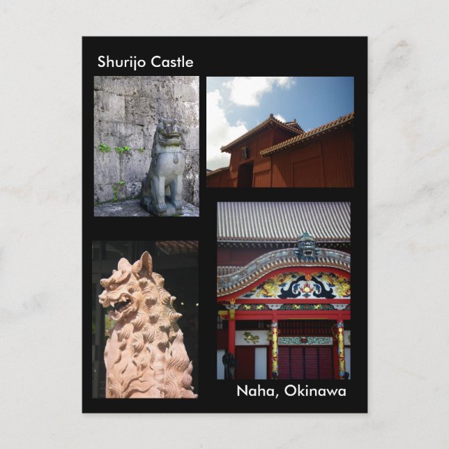 Shurijo Castle /Greetings from Okinawa,Japan Postcard (Front)