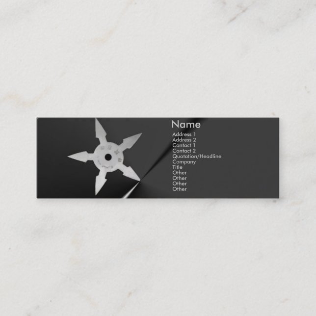 Shuriken Profile Card (Front)