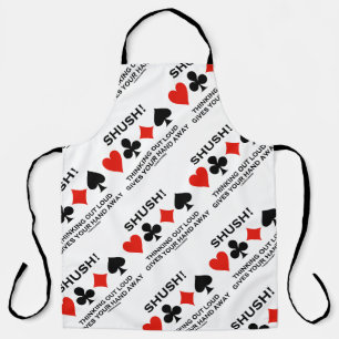 Shush! Thinking Out Loud Gives Your Hand Away Apron