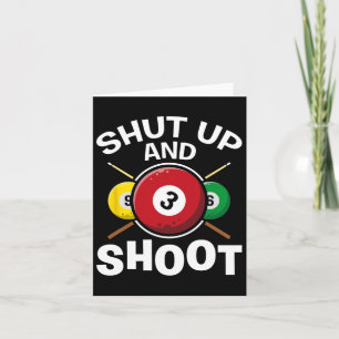 Shut And Shoot Pool Players Snooker Game Billiards Card