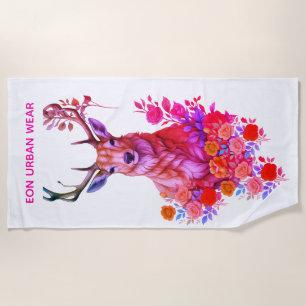 SHUT BETWEEN LEAVES BEACH TOWEL