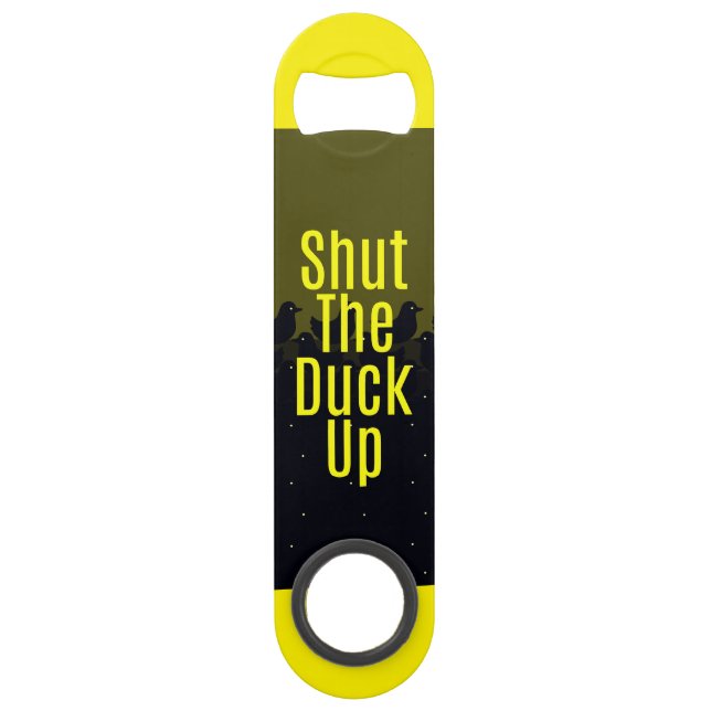 "Shut the Duck Up!" Typography on Cute Duckies (Front)
