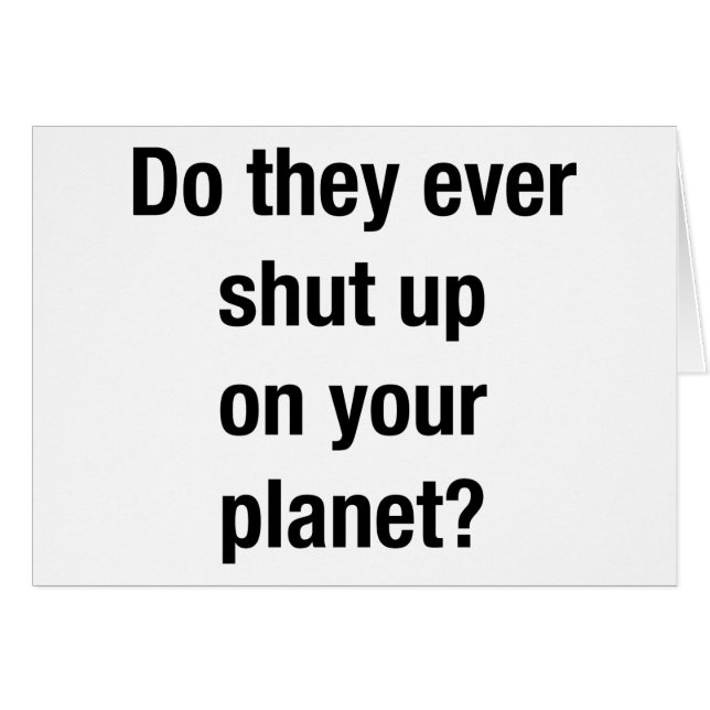 SHUT UP! (Front Horizontal)