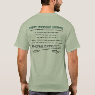 Shut Up And Camp Fishing Quotes T-Shirt