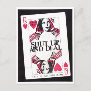 SHUT UP AND DEAL POSTCARD