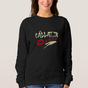 Shut Up And Kiss Me Dress Lips  Disc Sweatshirt