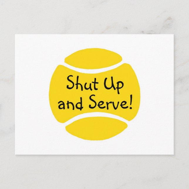 Shut Up And Serve Postcard (Front)