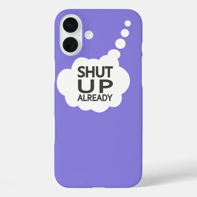 "Shut Up" Custom Colour iPod Touch case (Back)