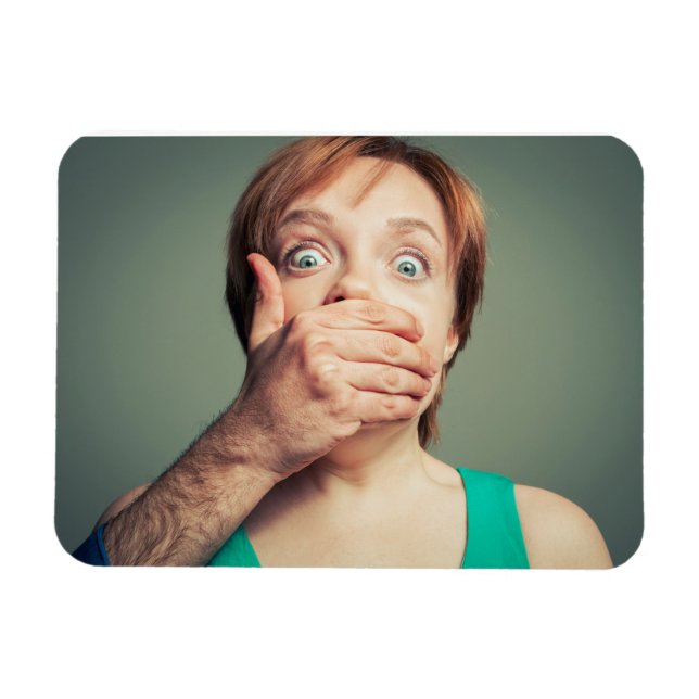 Shut up. Fine art Magnet (Horizontal)