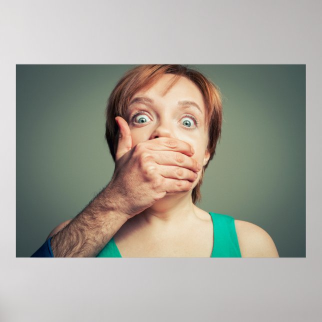 Shut up. Fine art Poster (Front)