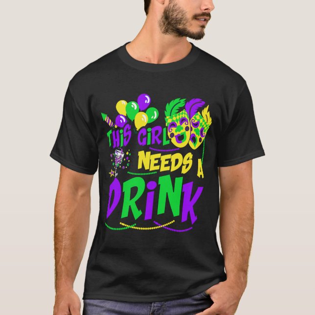 Shut Up Liver You're Fine  Mardi Gras Parade Outfi T-Shirt (Front)