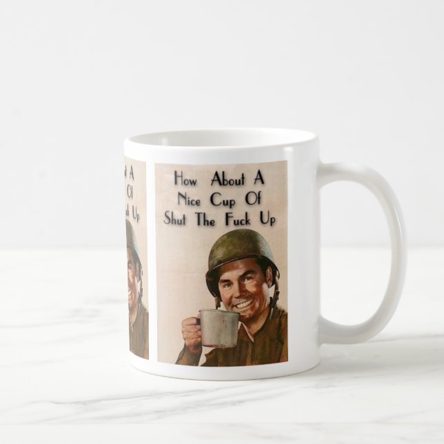 Shut yo' mouth coffee mug (Right)