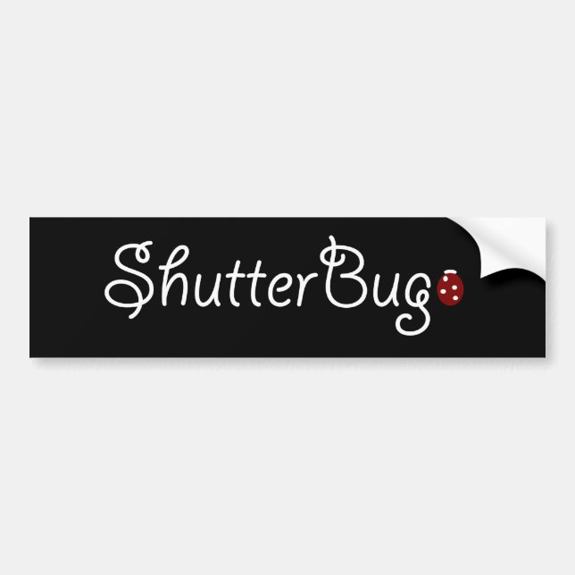 Shutter Bug Bumper Sticker (Front)