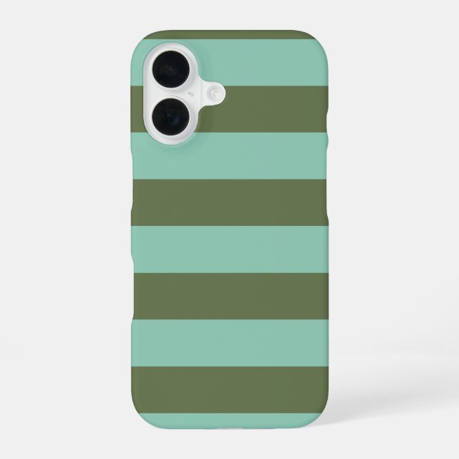 Shutters & Pear Stripe Pattern iPhone 16 Case (Back)