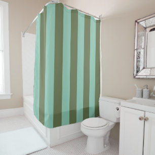 Shutters & Pear Stripe Pattern Shower Curtain