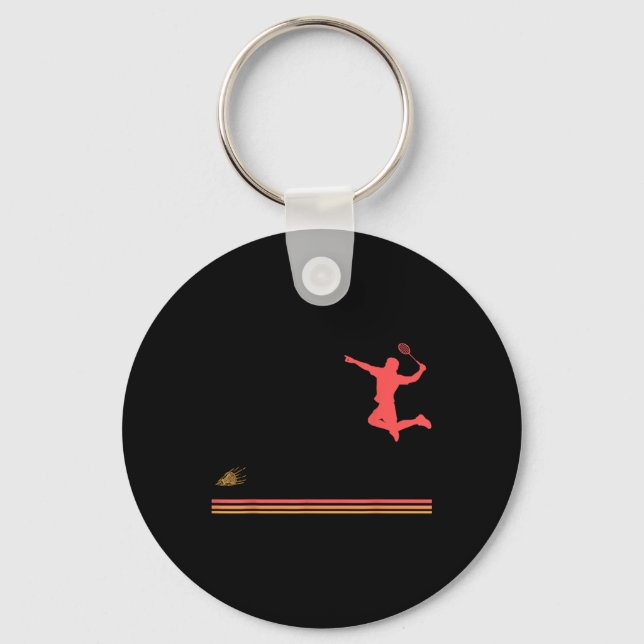 Shuttle Badminton 0  Key Ring (Front)
