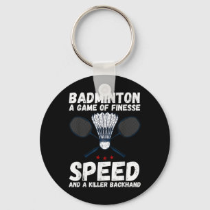 Shuttle Badminton 4 Key Ring
