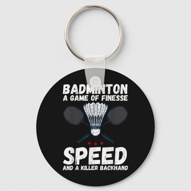 Shuttle Badminton 4  Key Ring (Front)