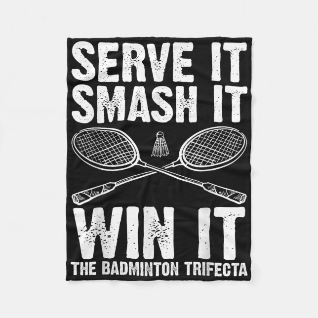 Shuttle Badminton _9  Fleece Blanket (Front)