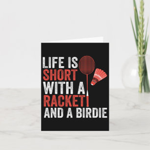 Shuttle Badminton  Card