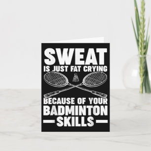 Shuttle Badminton Card