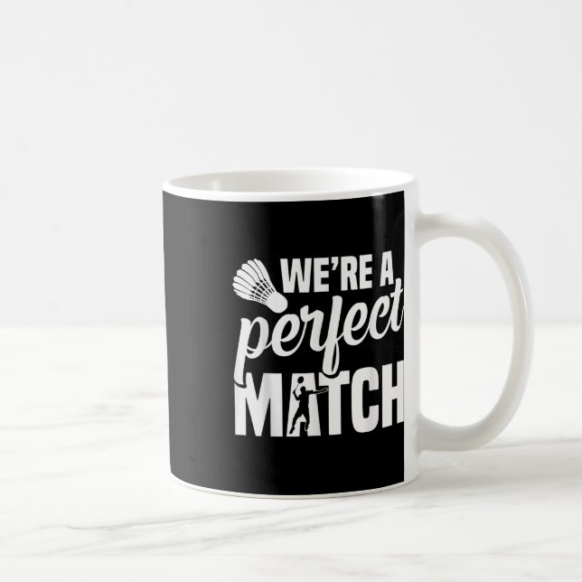 Shuttle Badminton Coach Perfect Badminton Player  Coffee Mug (Right)