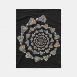 Shuttle Badminton Love Team Player Coach Fleece Blanket