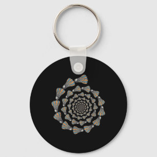 Shuttle Badminton Love Team Player Coach Key Ring