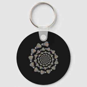 Shuttle Badminton Love Team Player Coach Key Ring