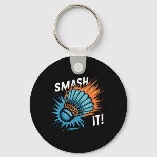 Shuttle Badminton Match  Key Ring