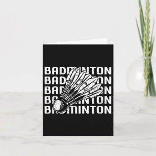 Shuttle Badminton Player 0 Card