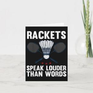Shuttle Badminton Player 1  Card